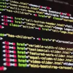 Failed WordPress restore showing error screen on a monitor